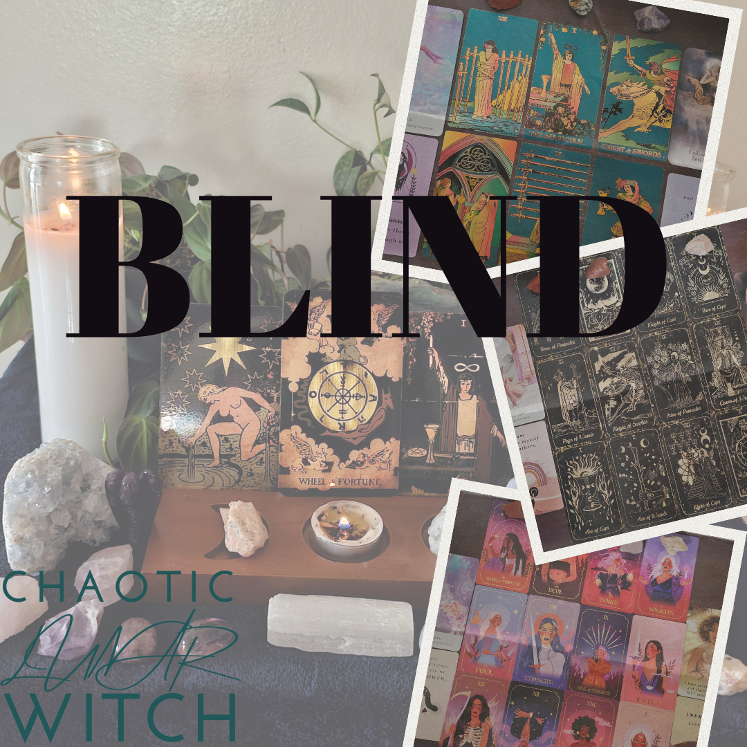 Blind Tarot Reading